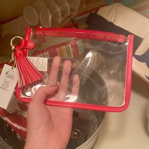 Clear red bag
